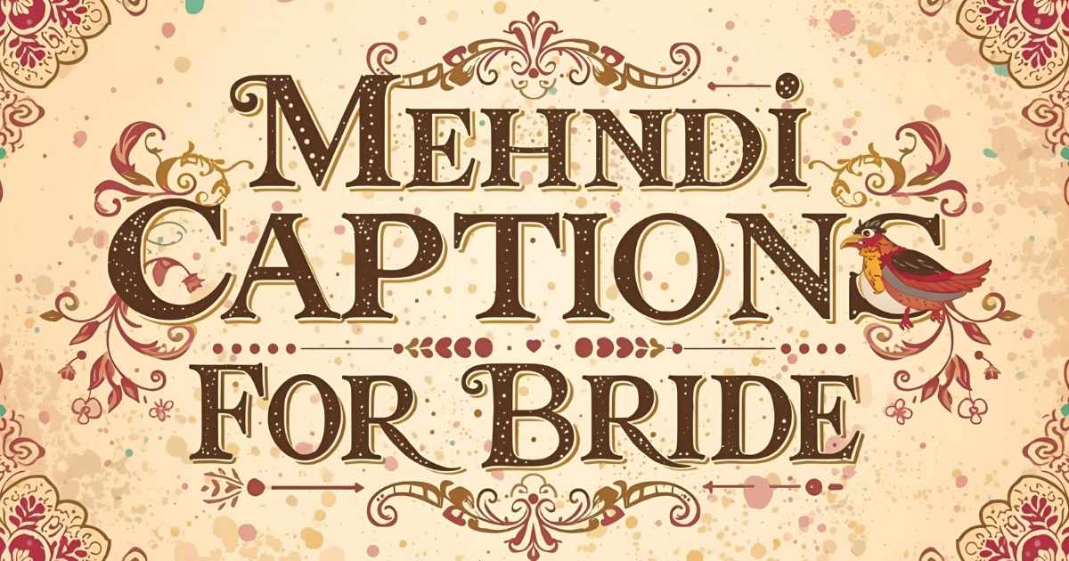 Mehndi caption