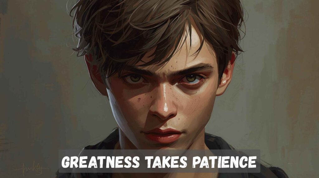 Greatness takes patience
